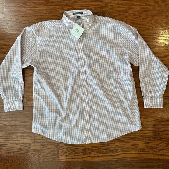NWT Chestnut Hill Performance Woven No Iron Longsleeve Button Down Size 3XL XXXL - Picture 12 of 12